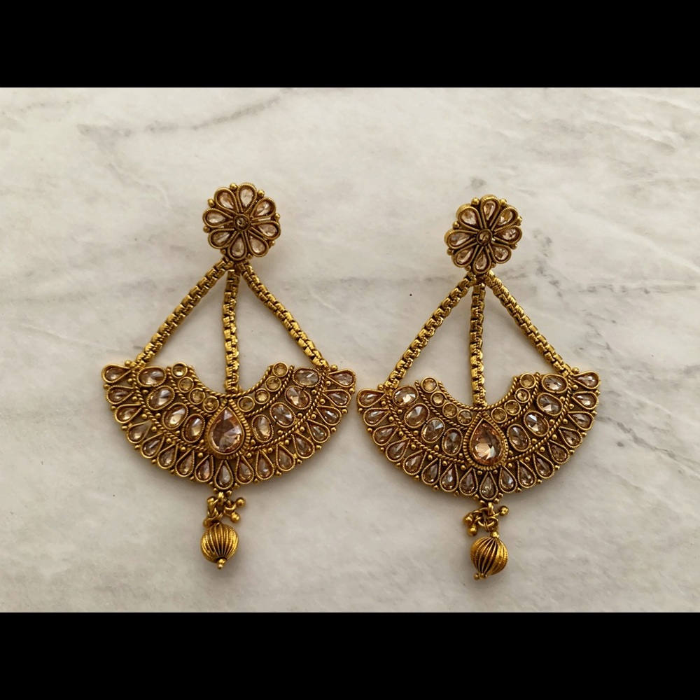 Brand New Gold Chandelier Earrings